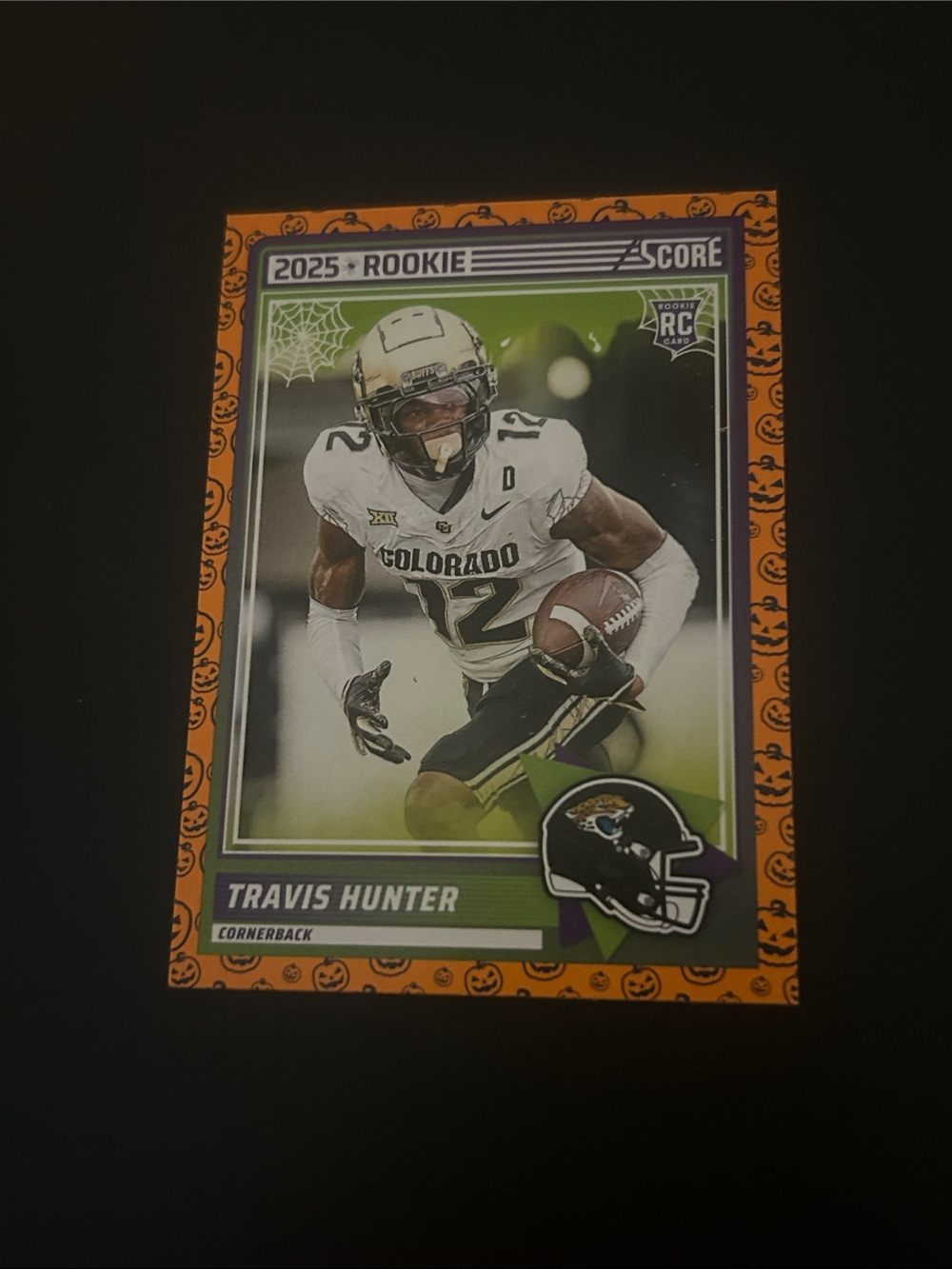 Panini Travis Hunter Rookie Jacksonville Jaguars Card - Teal & White